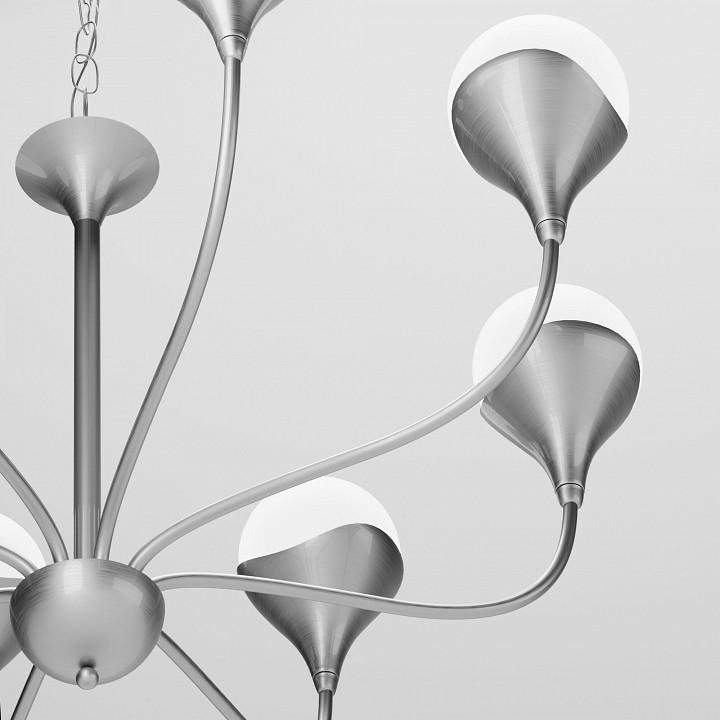 Подвесная люстра eurosvet calyx 60169/8 никель