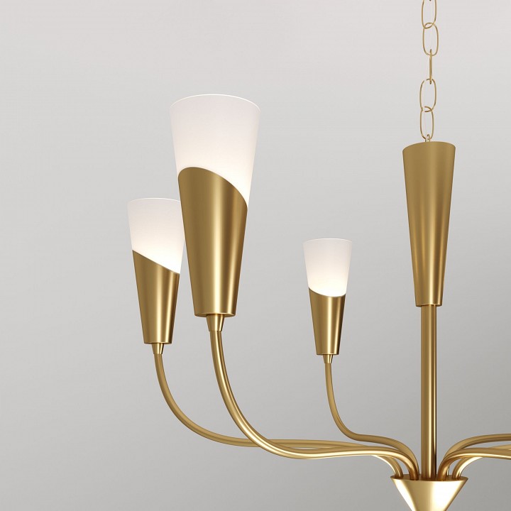 Подвесная люстра eurosvet rhyton 60167/6 латунь