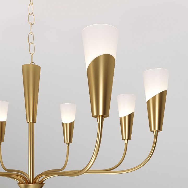 Подвесная люстра eurosvet rhyton 60167/8 латунь