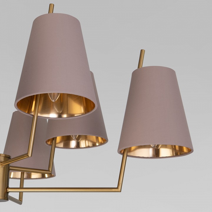 Люстра на штанге eurosvet topanga 60173/8 латунь