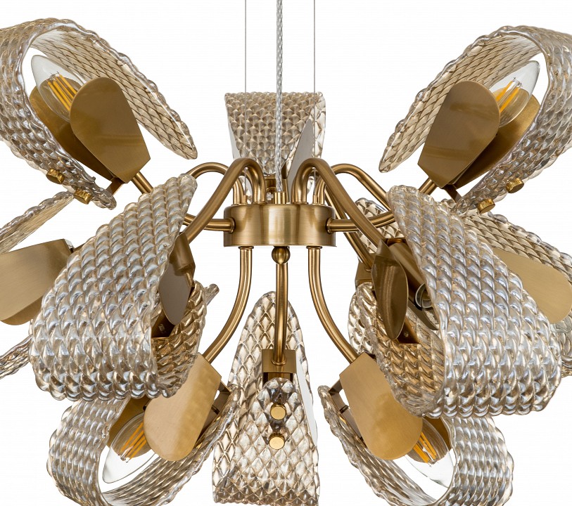 Подвесная люстра indigo fless 11033/12p amber