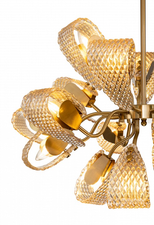 Люстра на штанге indigo fless 11033/18r amber