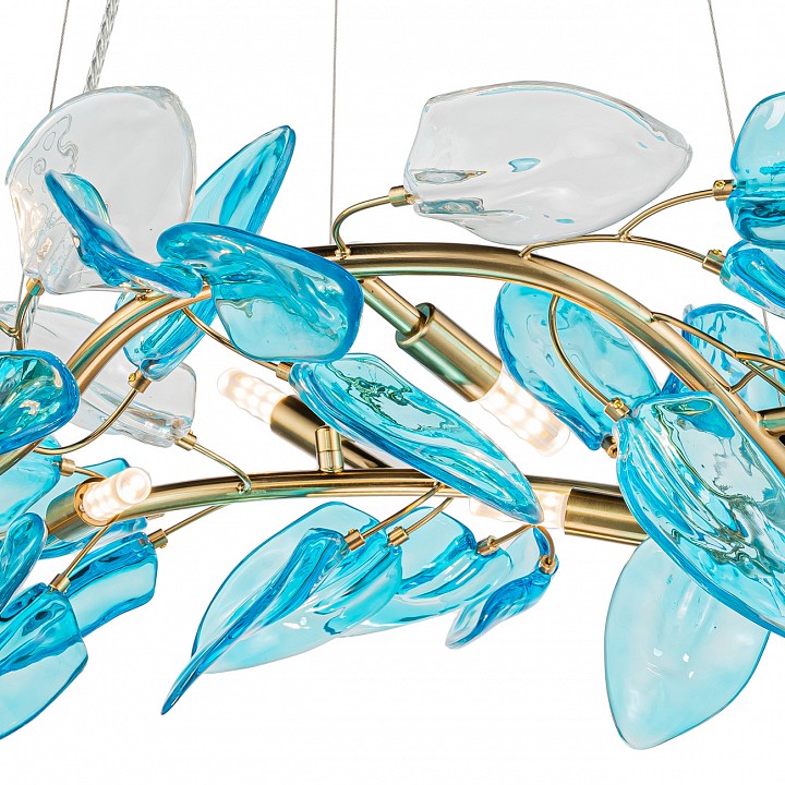 Подвесная люстра indigo olivo 11043/6p blue