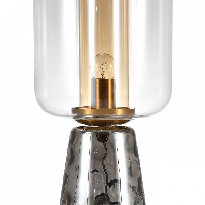 Настольная лампа декоративная indigo strego 11045/1t smoke