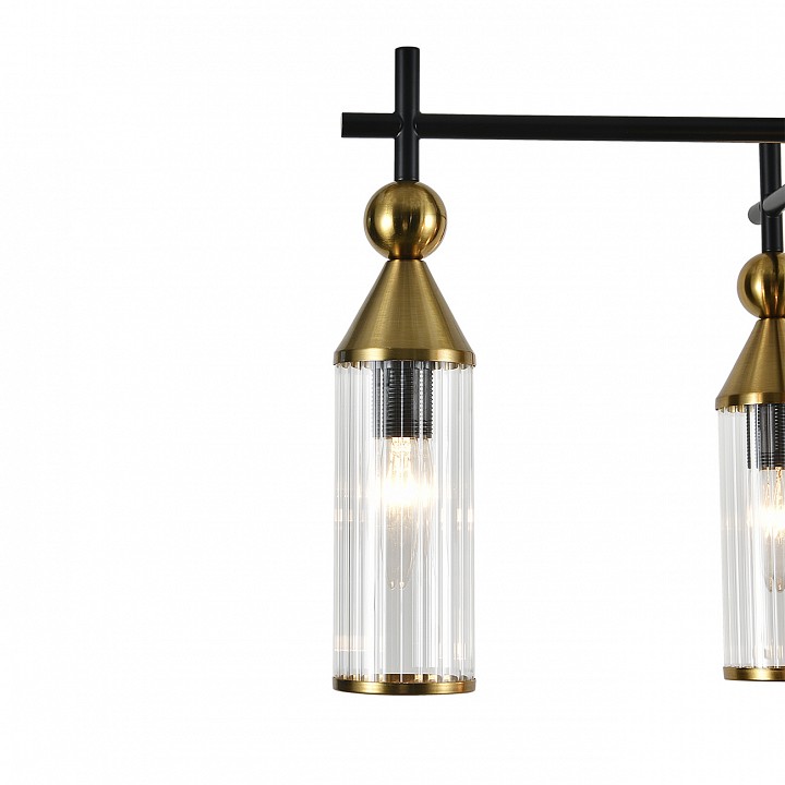 Люстра на штанге indigo torazzo 13037/5r black