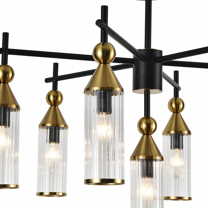 Люстра на штанге indigo torazzo 13037/7r black