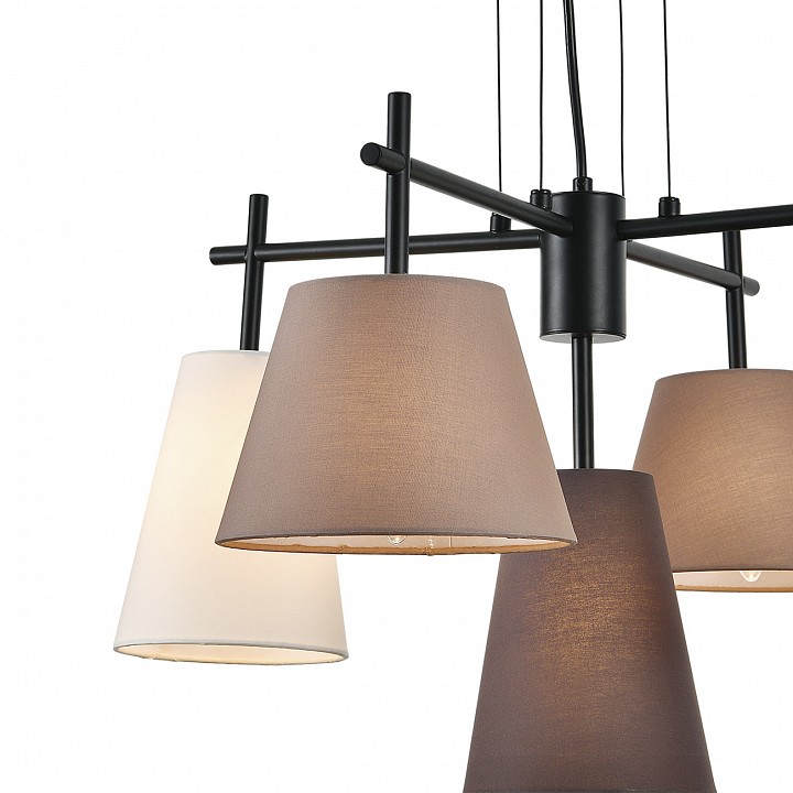 Подвесная люстра indigo abbinare 13032/5p black