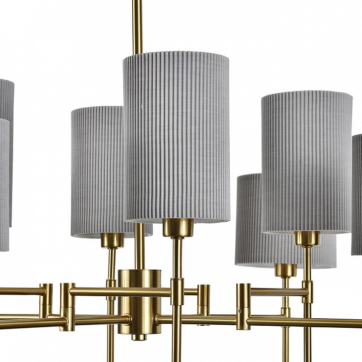 Люстра на штанге indigo plisse 13033/8r brass