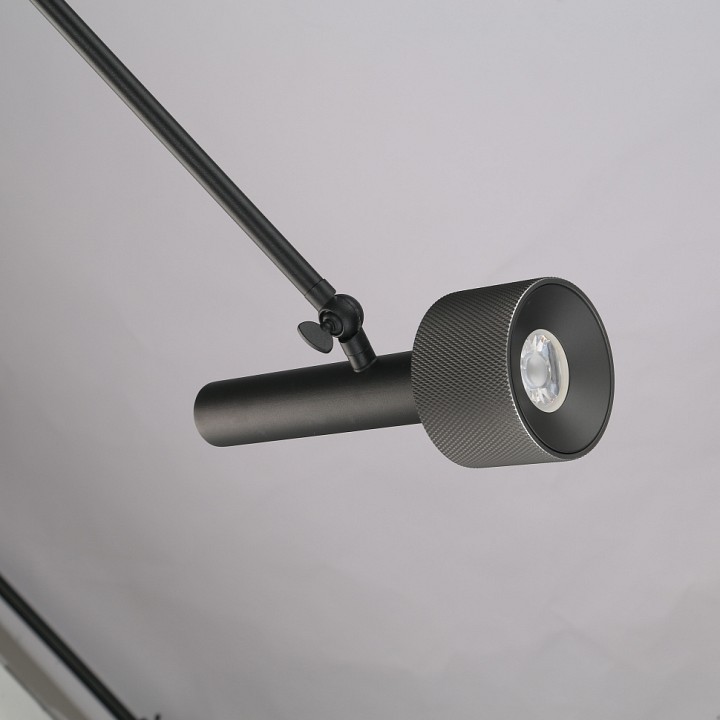 Светильник на штанге iledex technical delta 2361-1 bk+grp