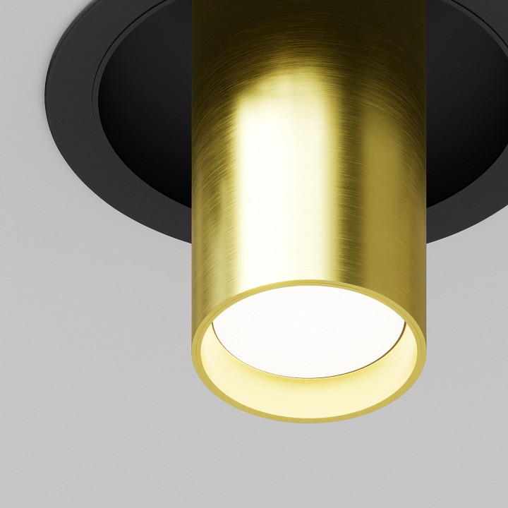 Встраиваемый светильник maytoni technical focus s c048cl-01-gu10-bbs