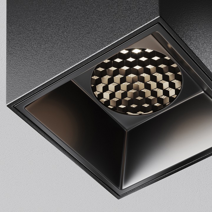 Накладной светильник maytoni technical alfa led c064cl-5w4k-sq-b