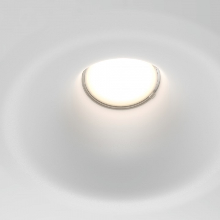 Встраиваемый светильник maytoni technical gyps modern dl002-1-01-w-1