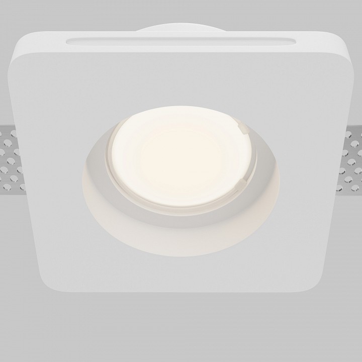 Встраиваемый светильник maytoni technical gyps modern dl002-gu10-01-w