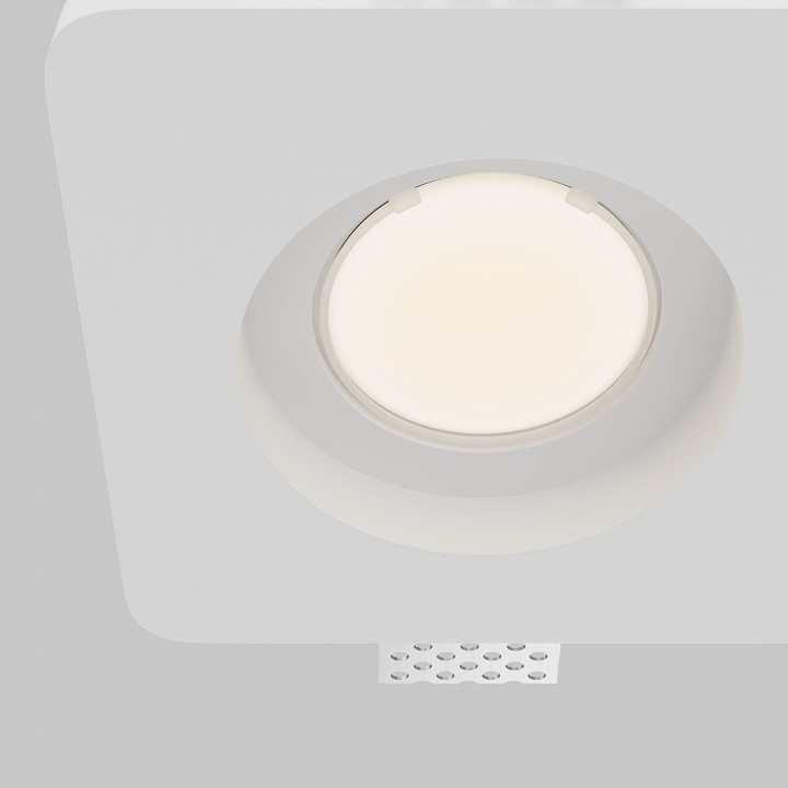 Встраиваемый светильник maytoni technical gyps modern dl002-gu10-02-w