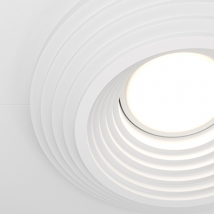 Встраиваемый светильник maytoni technical gyps modern dl004-1-01-w-1