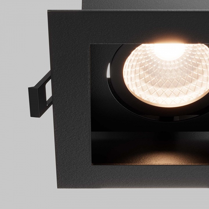 Встраиваемый светильник maytoni technical metal modern dl008-12w2.7-3-4k-b