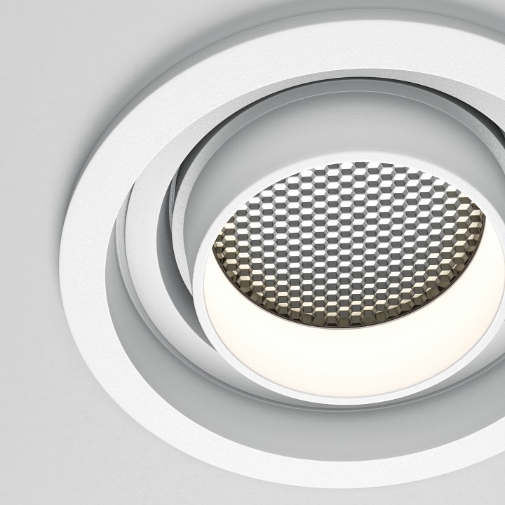 Встраиваемый светильник maytoni technical atom dl113-gu10-01-rd-w