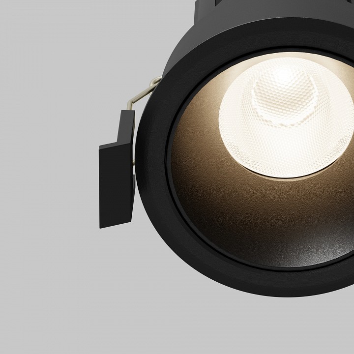 Встраиваемый светильник maytoni technical dip dl115-10w-4k-b