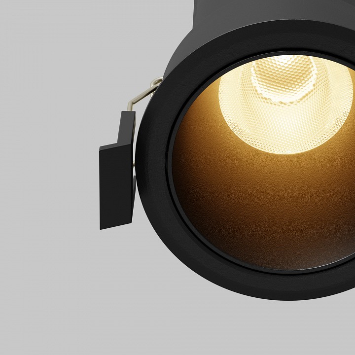 Встраиваемый светильник maytoni technical dip dl116-10w-2.7k-b