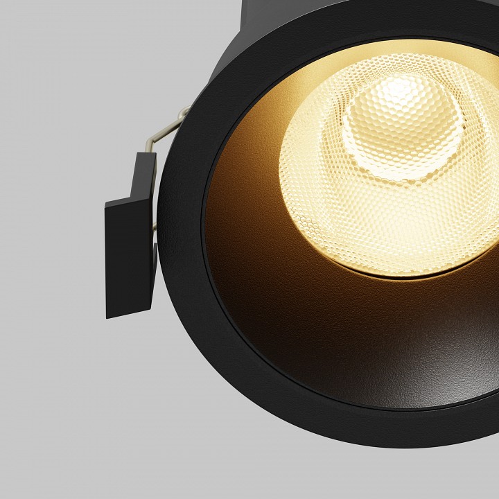 Встраиваемый светильник maytoni technical dip dl117-15w-2.7k-b