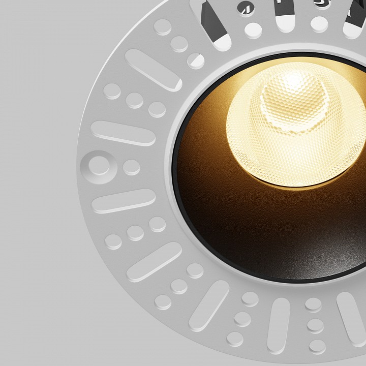 Встраиваемый светильник maytoni technical dip dl119-10w-2.7k-trs-b