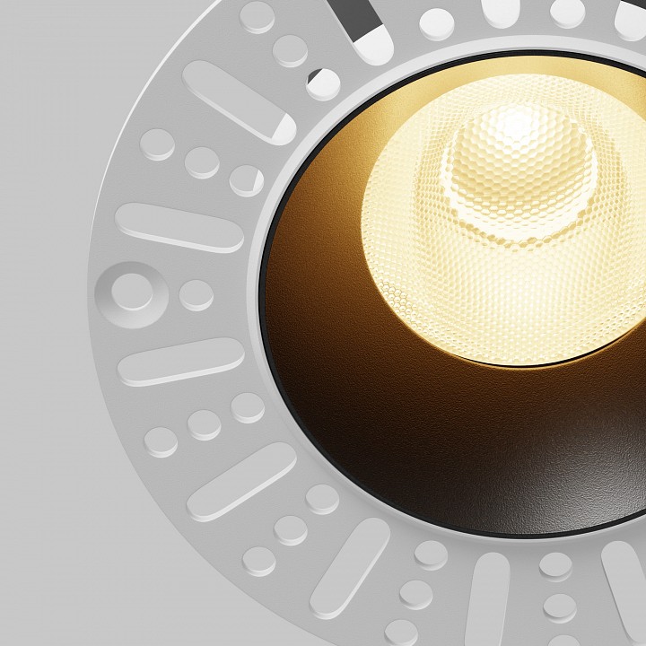 Встраиваемый светильник maytoni technical dip dl121-15w-2.7k-trs-b