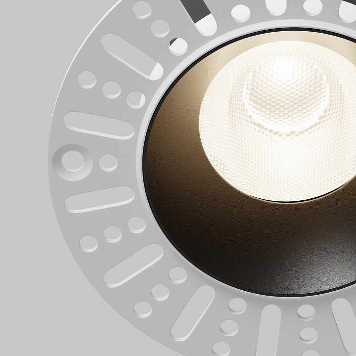 Встраиваемый светильник maytoni technical dip dl121-15w-4k-trs-b