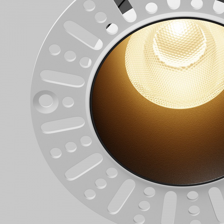 Встраиваемый светильник maytoni technical dip dl122-15w-2.7k-trs-b