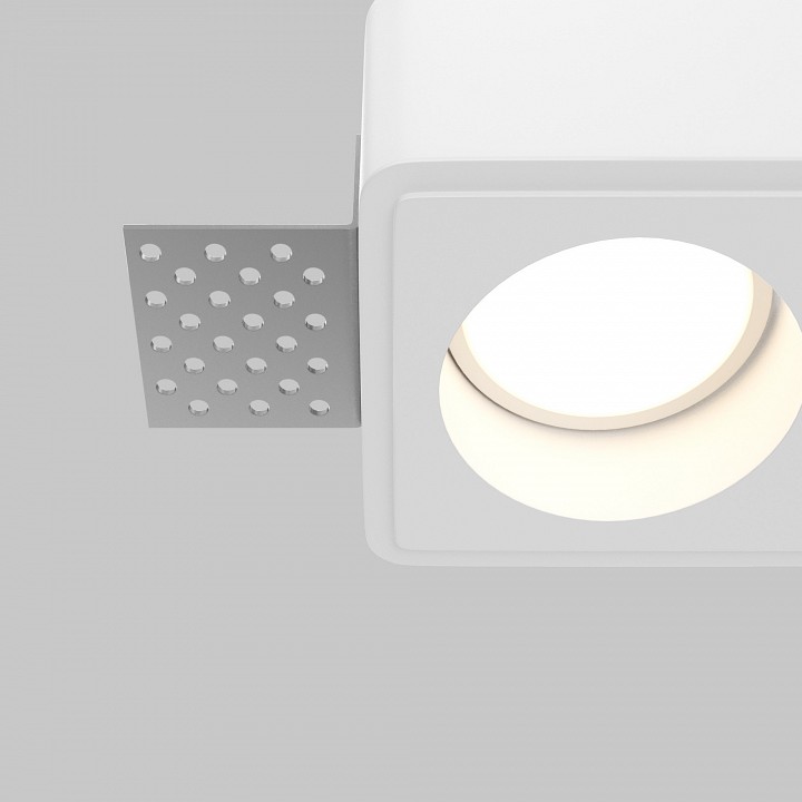 Встраиваемый светильник maytoni technical gyps modern dl123-gu10-02-w