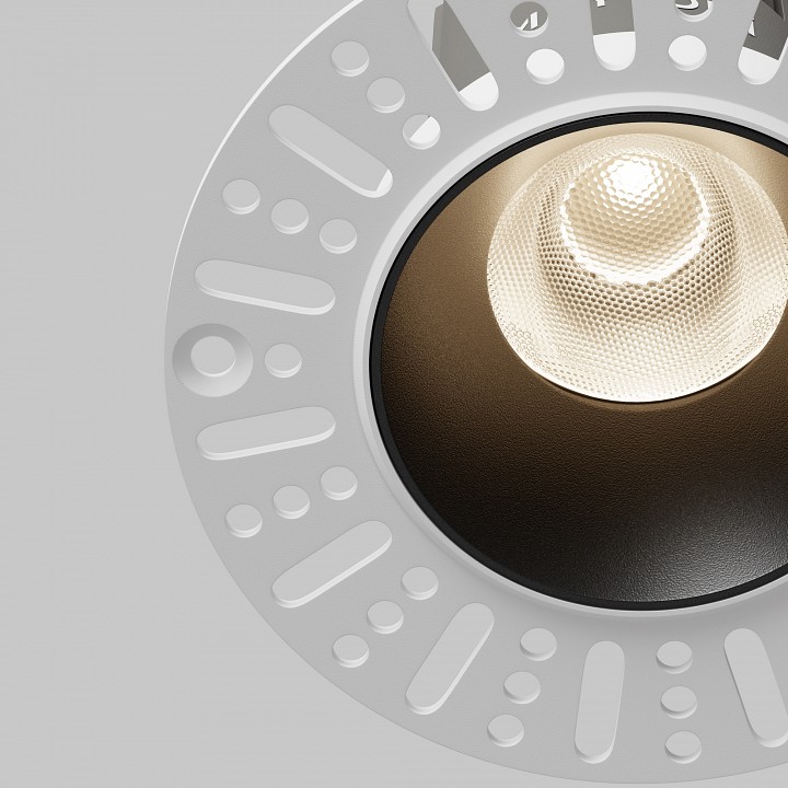 Встраиваемый светильник maytoni technical  dl124-10w-4k-trs-b