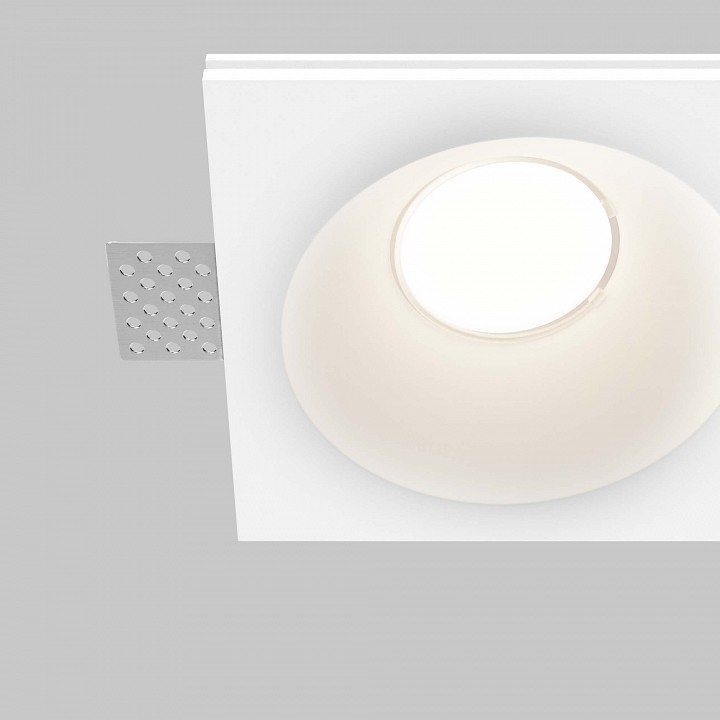 Встраиваемый светильник maytoni technical gyps modern dl129-gu10-02-w