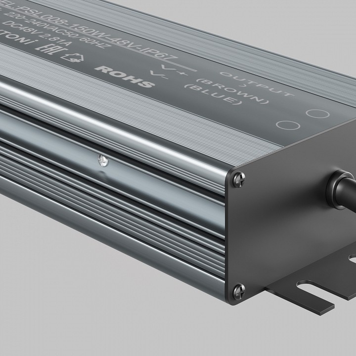 Блок питания с проводом maytoni technical power supply magnetic psl008-150w-48v-ip67