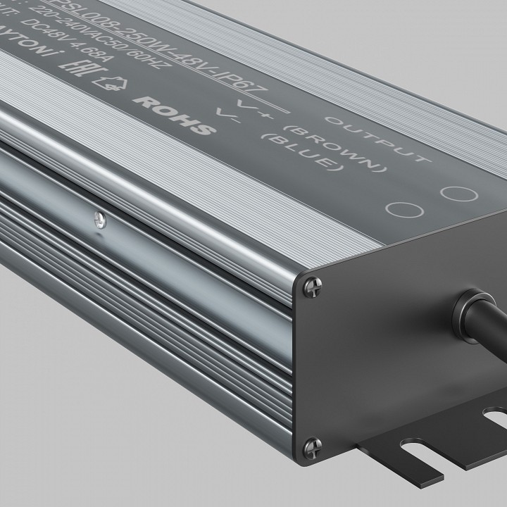 Блок питания с проводом maytoni technical power supply magnetic psl008-250w-48v-ip67