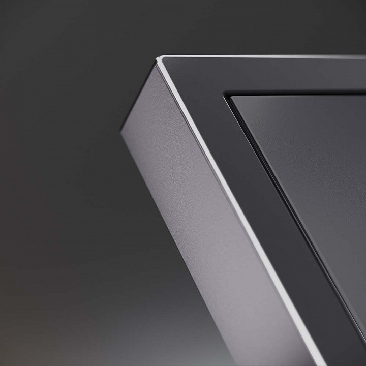 Накладка для розетки с заземлением voltum s70 metal vlsm000612