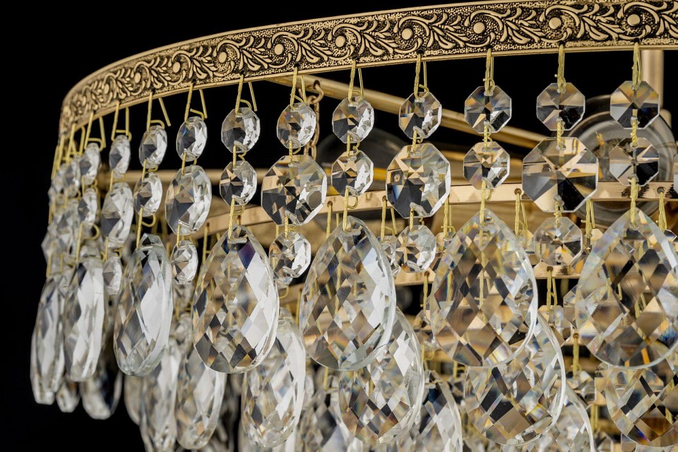 Люстра на штанге arti lampadari castellana gold castellana e 1.3.46.608 g