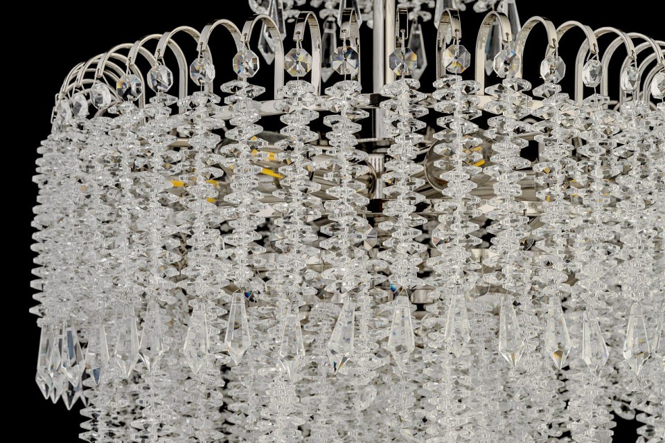 Подвесная люстра arti lampadari daverio nickel daverio e 1.5.40.105 n