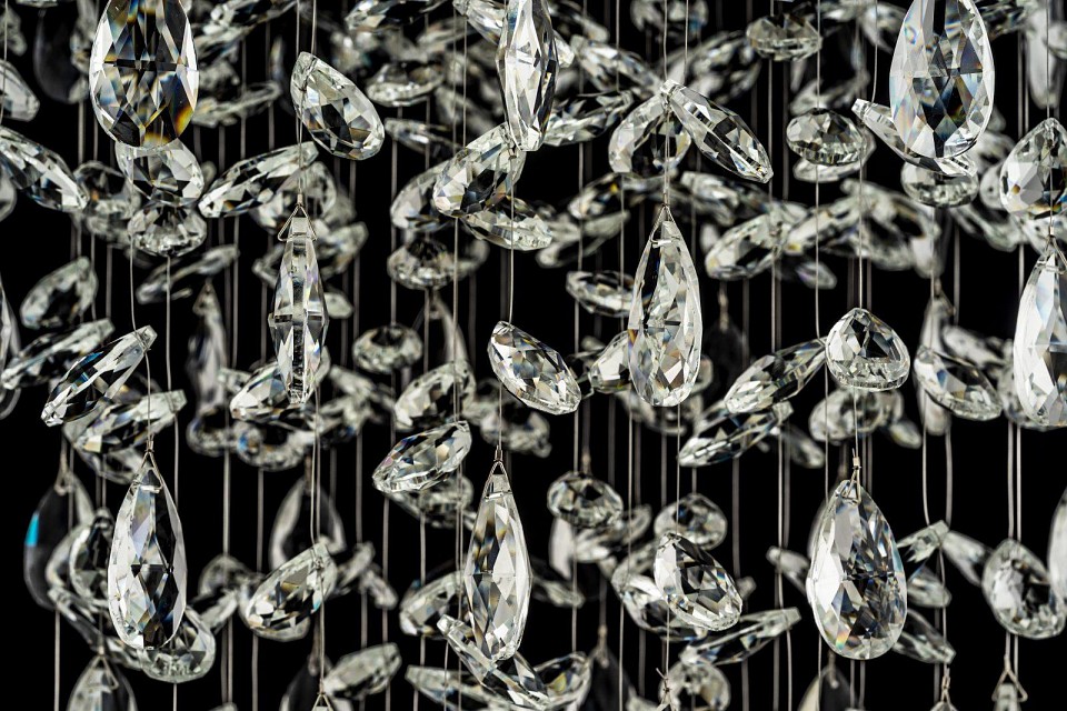 Люстра на штанге arti lampadari flusso nickel flusso h 1.4.55.638 n