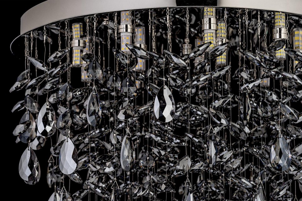 Люстра на штанге arti lampadari flusso nickel flusso h 1.4.55.639 n