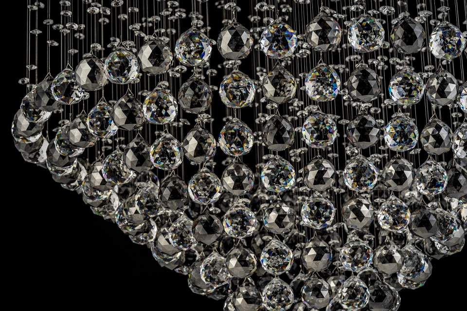 Люстра на штанге arti lampadari flusso nickel flusso h 1.4.80.517 n