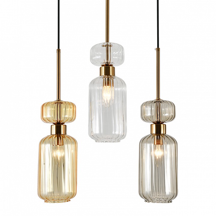 Подвесной светильник escada gloss 1141/3s bg/cl/am