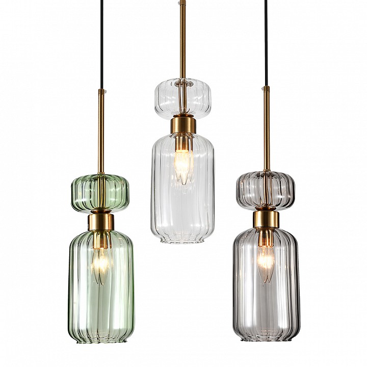 Подвесной светильник escada gloss 1141/3s cl/gn/sm