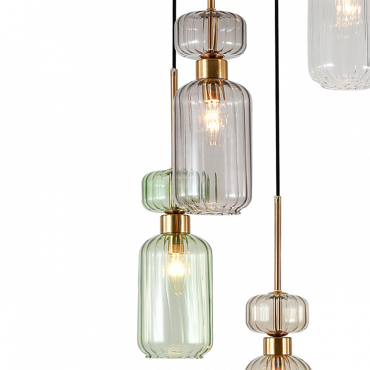 Подвесной светильник escada gloss 1141/5s cl/bg/gn/sm/am