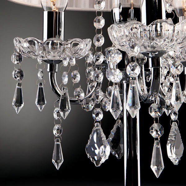 Настольная лампа декоративная eurosvet allata 2045/3t хром/белый настольная лампа