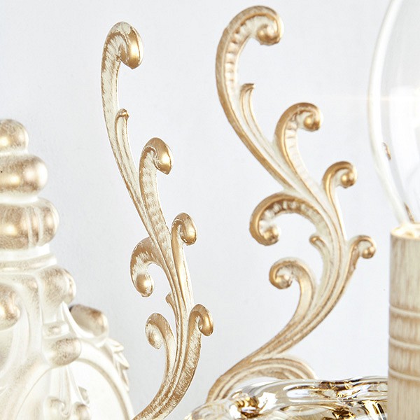 Бра eurosvet elisha 3281/2 белый с золотом/тонированный хрусталь strotskis