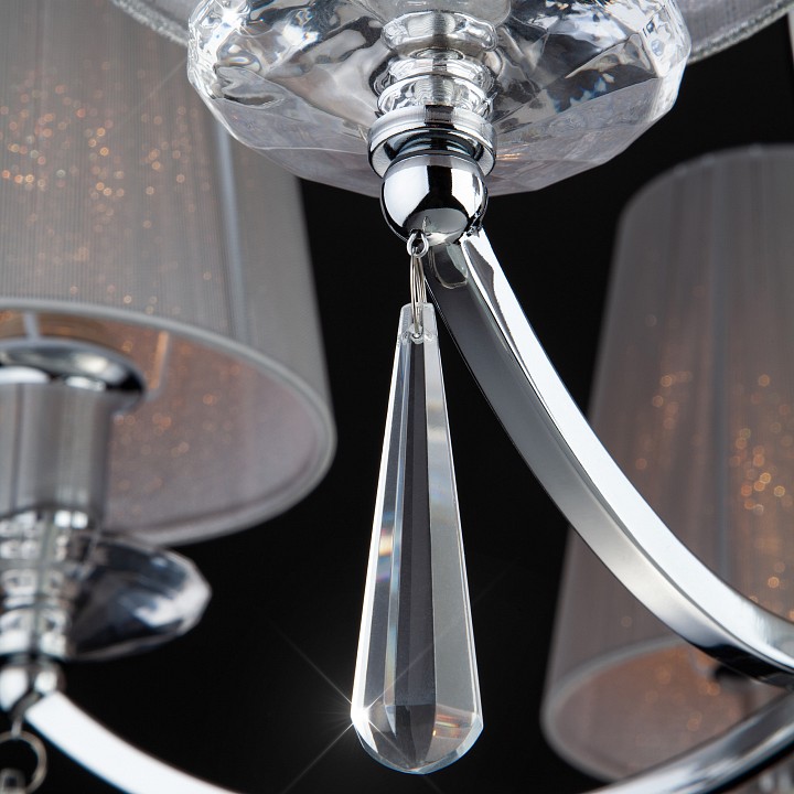 Подвесная люстра eurosvet valery 60079/5 хром