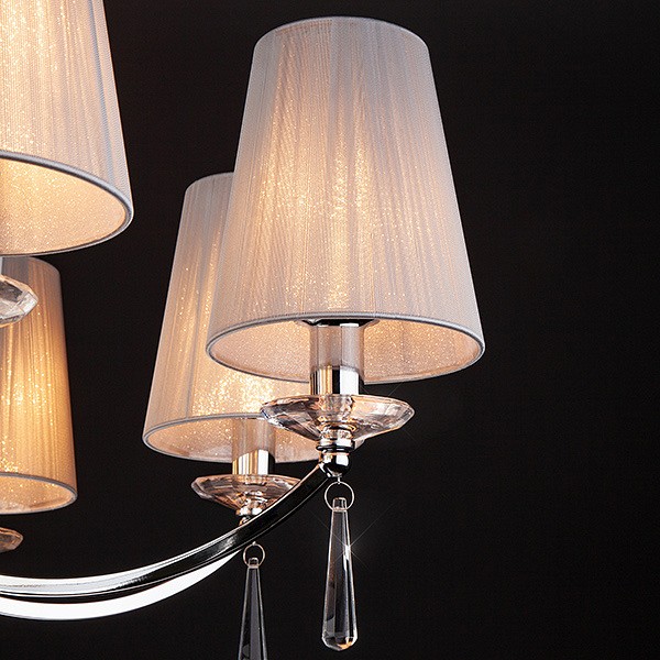 Подвесная люстра eurosvet valery 60079/8 хром