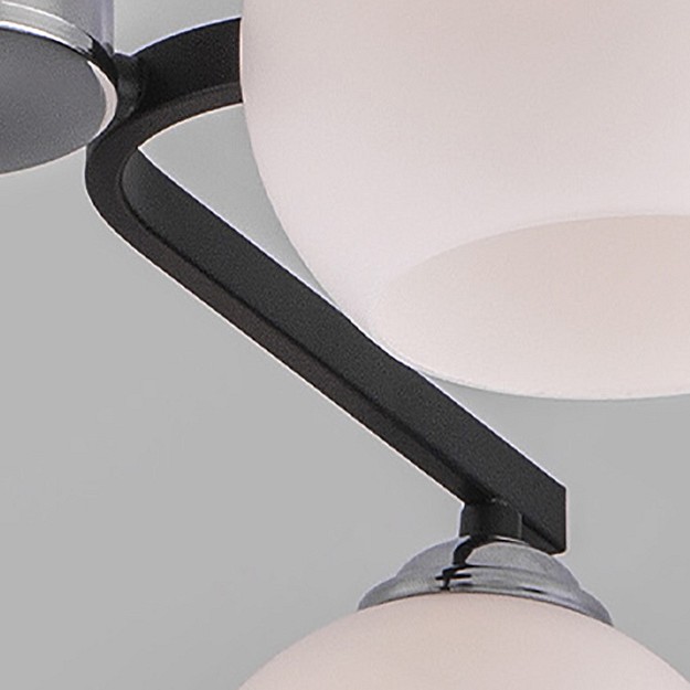 Люстра на штанге eurosvet blasco 30145/6 хром/венге