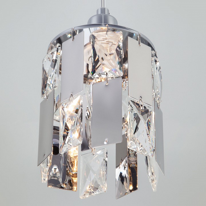 Подвесной светильник eurosvet scoppio 50101/1 хром