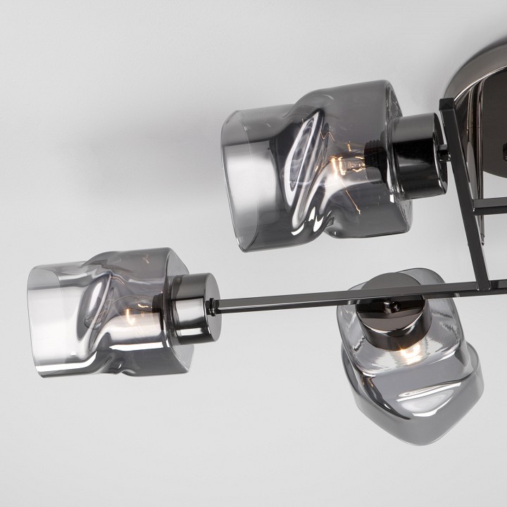 Потолочная люстра eurosvet hilari 30165/6 черный жемчуг