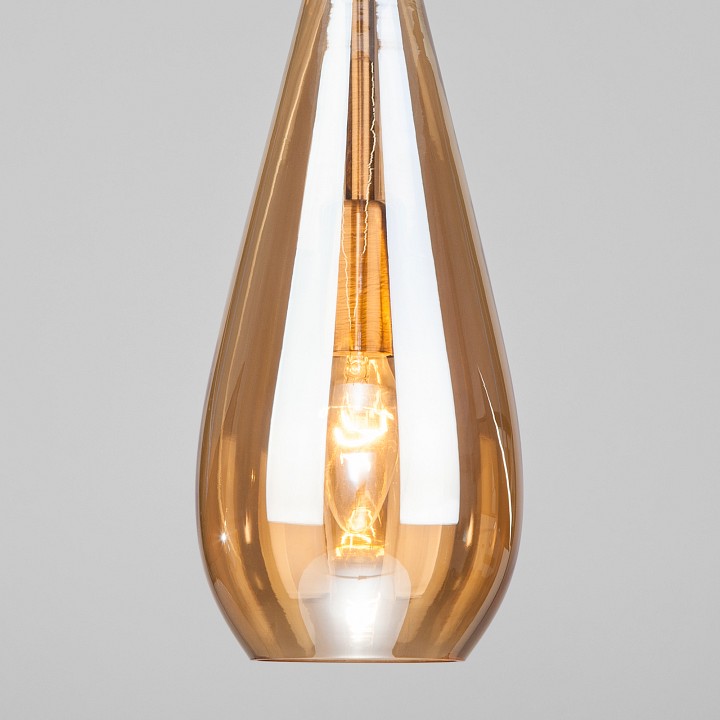 Подвесной светильник eurosvet ilario 50202/1 янтарный